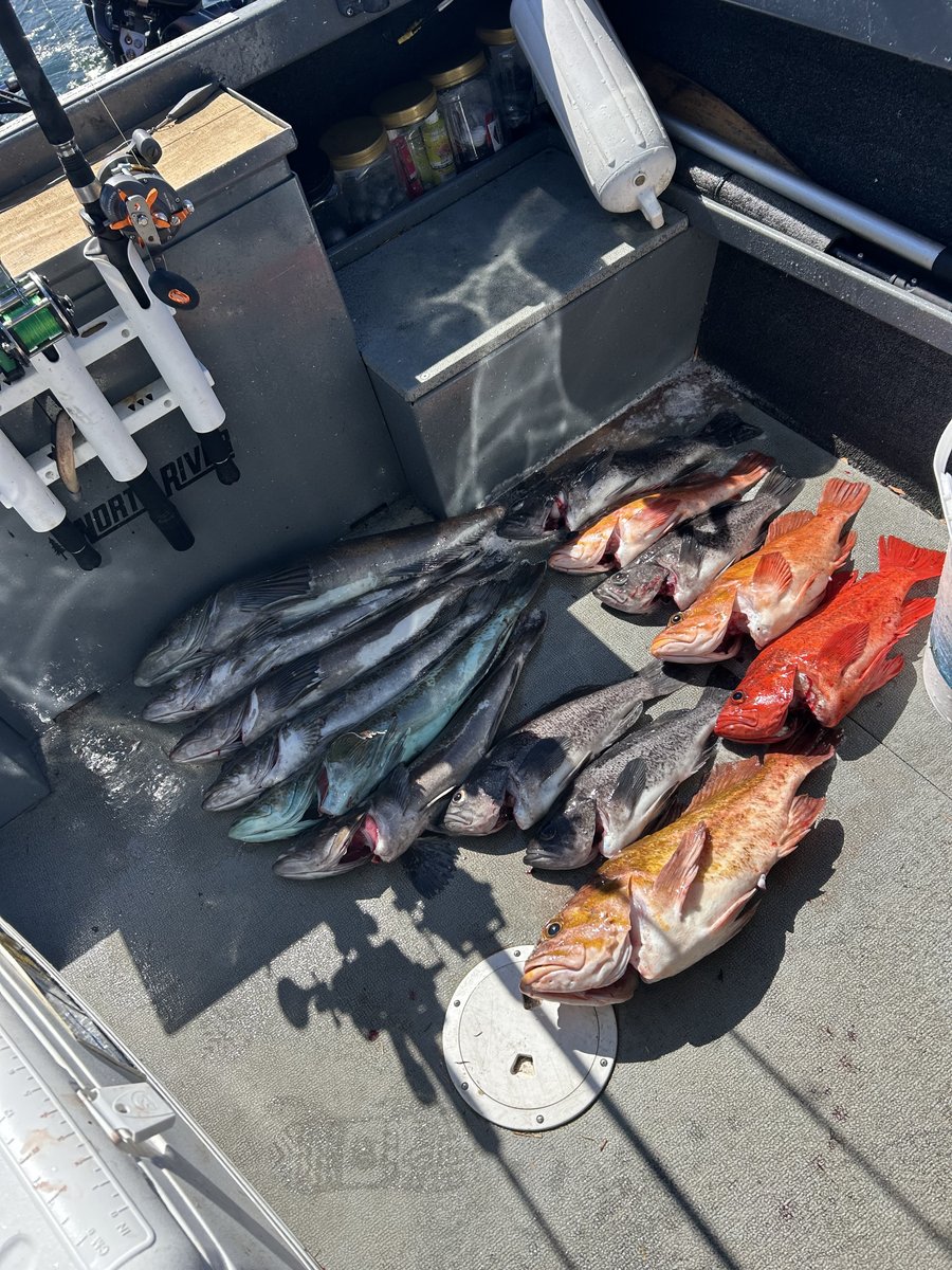 Catch photo by Red boat at Coos Bay